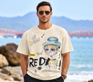 Urban Expressive Oversized Graphic T-Shirt – Off-White (bundle of 5)