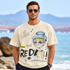 Urban Expressive Oversized Graphic T-Shirt – Off-White (bundle of 5)