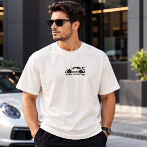 GT3 RS Minimalist Chest Graphic T-Shirt – Off-White / Cream (bundle of 10)